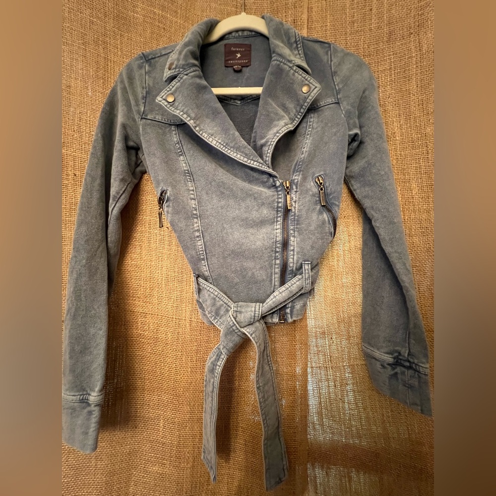 Forever 21 Stretch Jean Jacket Size:xs